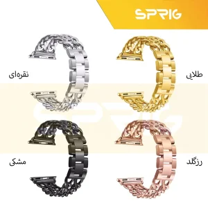 بند اسپریگ مدل CTR-2 مناسب برای اپل واچ سری 1/2/3/4/5/6/7/8/SE/ULTRA سایز 42/44/45/49 میلی متری