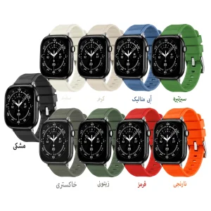 بند اسپریگ مدل Silic RLX مناسب برای اپل واچ 42/44/45/46/49 میلی متری سری SE1/SE2/SE3/4/5/6/7/8/9/10/11/Ultra/Ultra2/Ultra3