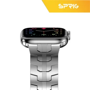 بند استیل اسپریگ مدل Iron man مناسب برای اپل واچ Series 7 Aluminum 45mm / Series 8 Aluminum 45mm