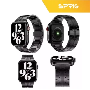 بند استیل اسپریگ مدل Iron man مناسب برای اپل واچ Series 7 Aluminum 45mm / Series 8 Aluminum 45mm