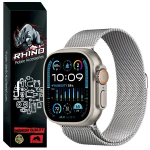 بند راینو مدل Milanese مناسب برای اپل واچ الترا Watch Ultra 2