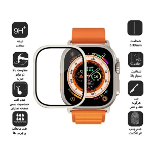 محافظ صفحه نمایش فلزی اپیکوی مدل Mobealo مناسب برای اپل واچ Ultra سایز 49 میلی متری