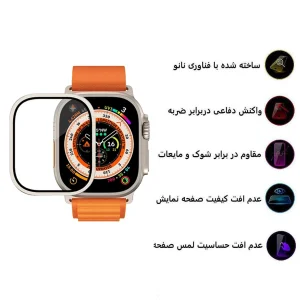 محافظ صفحه نمایش فلزی اپیکوی مدل Mobealo مناسب برای اپل واچ Ultra سایز 49 میلی متری