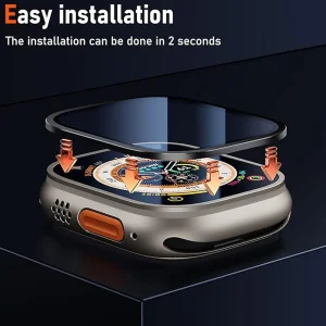 محافظ صفحه نمایش فلزی اپیکوی مدل Mobealo مناسب برای اپل واچ Ultra سایز 49 میلی متری