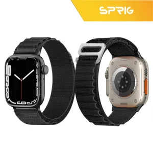 بند اسپریگ مدل َAlpine-Faceoff مناسب برای اپل واچ Series 8 Aluminum 45mm / Series 7 Aluminum 45mm به همراه کاور
