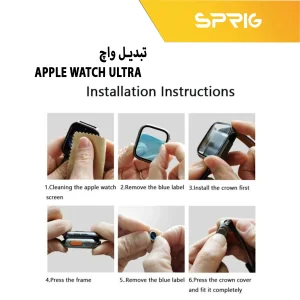 بند اسپریگ مدل َAlpine-Faceoff مناسب برای اپل واچ Series 8 Aluminum 45mm / Series 7 Aluminum 45mm به همراه کاور