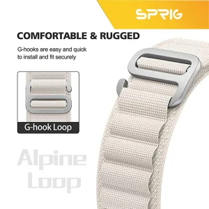 بند اسپریگ مدل Ocean-Alpine مناسب برای اپل واچ Ultra 49 میلی متر مجموعه دو عددی