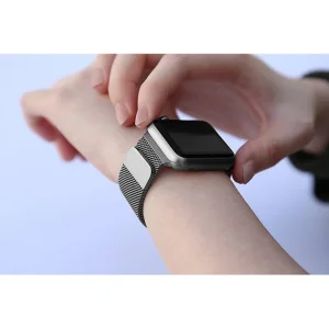 بند اپیکوی مدل Milanese Loop مناسب برای اپل واچ سری 1/2/3/4/5/6/7/8/SE/Ultra سایز 42/44/45/49 میلی متری