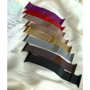 بند اپیکوی مدل Milanese Loop مناسب برای اپل واچ سری 1/2/3/4/5/6/7/8/SE/Ultra سایز 42/44/45/49 میلی متری