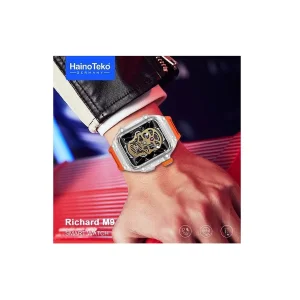 ساعت هوشمند هاینو تکو مدل MMD CRYSTAL CLEAR M9 RICHARD  دارای قابلیت های صفحه نمایش رنگی، صفحه نمایش لمسی، کنترل موسیقی (Music Player)، قابلیت مکالمه از طریق بلوتوث بند سیلیکون