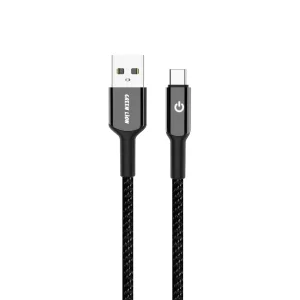 کابل تبدیل USB-A به USB-C گرین لاین مدل Braided timer طول ۱ متر