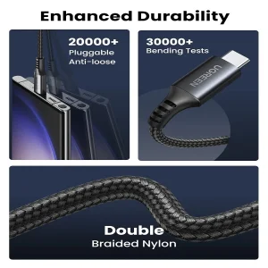 کابل USB-C یوگرین مدل US567 کد 15374 طول 2 متر