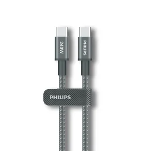 کابل تبدیل USB-C به USB-C فیلیپس مدل DLC7060C طول 2 متر