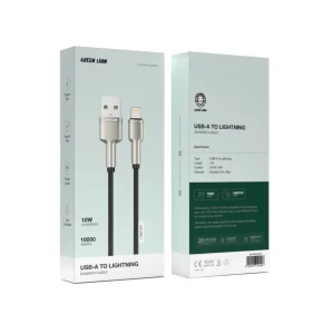 کابل تبدیل USB-A به لایتنینگ گرین لاین مدل Braided طول ۱ متر