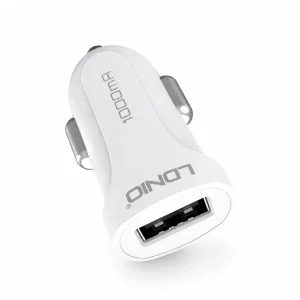 شارژر فندکی ۵ وات الدینیو مدل C17 به همراه کابل تبدیل usb به Microusb