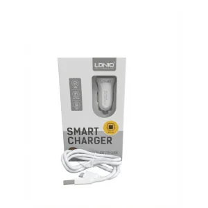 شارژر فندکی ۵ وات الدینیو مدل C17 به همراه کابل تبدیل usb به Microusb