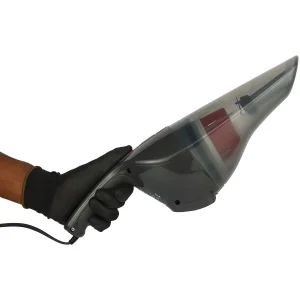 جاروبرقی خودرو بلک اند دکر مدل NV1210AV با اتصال باسیم به برق خودرو، فیلتر قابل شست‌وشو و سری فرچه‌دار