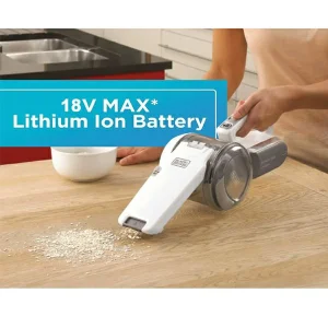 جارو شارژی دستی بلک اند دکر مدل PV1820LRGP با باتری لیتیوم یونی 18 ولت، توان مکش 35 ایر وات، ظرفیت مخزن 560 میلی‌لیتر، قابلیت تنظیم مکش و حالت توربو برای نظافت سریع و جمع‌آوری زباله‌های سبک
