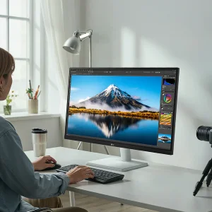 مانیتور 27 اینچ ال جی مدل 27US550-W با وضوح Ultra HD - 4K پنل IPS و نرخ به روزرسانی 60 هرتز