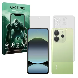 محافظ صفحه نمایش مات کینگ کونگ مدل Tough مناسب برای گوشی موبایل شیائومی Redmi Note 14 4G به همراه محافظ پشت گوشی