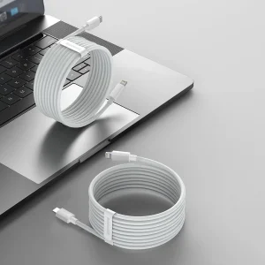 کابل تبدیل USB-C به لایتنینگ باسئوس مدل Simple Wisdom طول 1.5 متر بسته 2 عددی