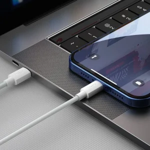 کابل تبدیل USB-C به لایتنینگ باسئوس مدل Simple Wisdom طول 1.5 متر بسته 2 عددی
