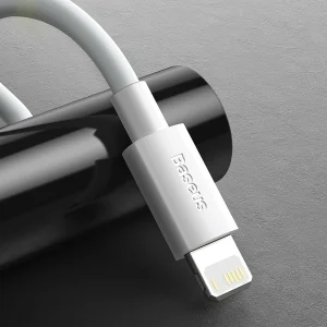 کابل تبدیل USB-C به لایتنینگ باسئوس مدل Simple Wisdom طول 1.5 متر بسته 2 عددی