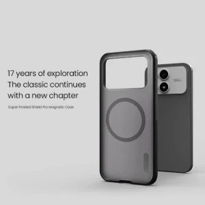 کاور نیلکین مدل Super Frosted Shield Pro Transparent Magnetic مناسب برای گوشی موبایل شیائومی Poco F8 Pro/ Redmi K90
