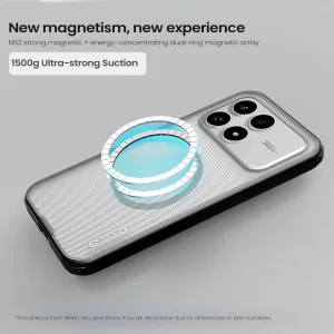 کاور نیلکین مدل Super Frosted Shield Pro Transparent Magnetic مناسب برای گوشی موبایل شیائومی Poco F8 Pro/ Redmi K90