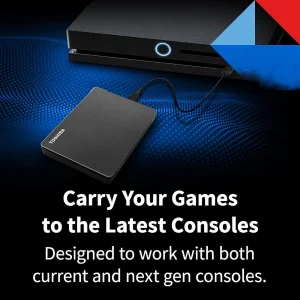 هارد اکسترنال توشیبا مدل Canvio Gaming ظرفیت یک ترابایت دارای رابط USB Type-A 3.2