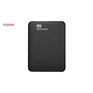 هارد اکسترنال وسترن دیجیتال مدل Elements ظرفیت یک ترابایت دارای رابط USB Type-A 3.0