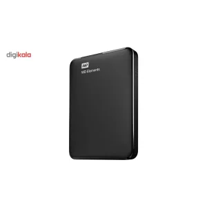 هارد اکسترنال وسترن دیجیتال مدل Elements ظرفیت یک ترابایت دارای رابط USB Type-A 3.0