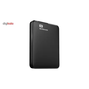 هارد اکسترنال وسترن دیجیتال مدل Elements ظرفیت یک ترابایت دارای رابط USB Type-A 3.0