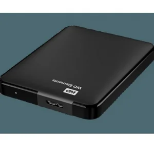 هارد اکسترنال وسترن دیجیتال مدل Elements ظرفیت یک ترابایت دارای رابط USB Type-A 3.0