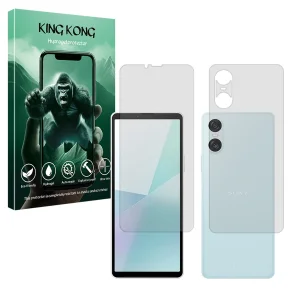 محافظ صفحه نمایش مات کینگ کونگ مدل Tough مناسب برای گوشی موبایل سونی Xperia 10 VI به همراه محافظ پشت گوشی