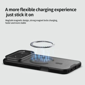 کاور نیلکین مدل Camshield Prop Magnetic Clear Transparent Lens Guard مناسب برای گوشی موبایل اپل iPhone 17 Pro Max