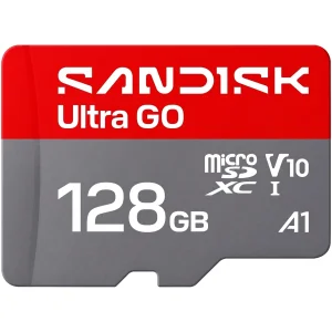 کارت حافظه میکرو اس دی  سن دیسک مدل Ultra GO کلاس A1 استاندارد UHS-I U1 سرعت 190 مگابایت بر ثانیه ظرفیت 128 گیگابایت