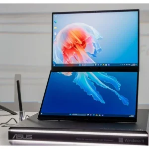 لپ‌تاپ 14 اینچی ایسوس مدل Zenbook DUO UX8406CA-Core Ultra 9 285H-32GB LPDDR5X-2TB SSD-Dual 3K OLED Touch 120Hz-W