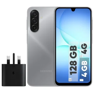 گوشی موبایل سامسونگ مدل Galaxy A17 4G دو سیم کارت ظرفیت 128 گیگابایت و رم 4 گیگابایت - به همراه شارژر 25 وات سامسونگ