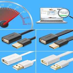 کابل افزایش طول USB2.0 یوگرین مدل US103-10314 طول 1 متر