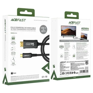 کابل تبدیل HDMI به USB-C ایس فست مدل C1-10 طول ۱.۸ متر