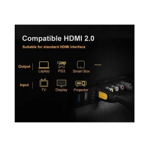 کابل HDMI یوگرین مدل HD101-10151 طول 0.75 متر