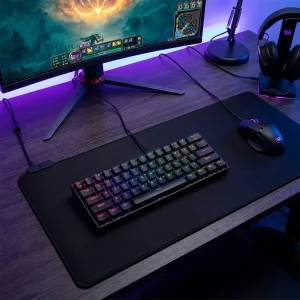 کیبورد گیمینگ ردراگون مدل DRACONIC K530 PRO، سوییچ مکانیکال قهوه‌ای، Tenkeyless، نورپردازی RGB