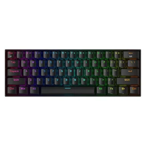 کیبورد گیمینگ ردراگون مدل DRACONIC K530 PRO، سوییچ مکانیکال قهوه‌ای، Tenkeyless، نورپردازی RGB