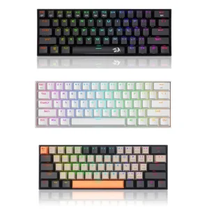 کیبورد گیمینگ ردراگون مدل DRACONIC K530 PRO، سوییچ مکانیکال قهوه‌ای، Tenkeyless، نورپردازی RGB