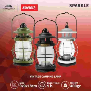چراغ فانوسی سانری مدل sparkle با نور آفتابی