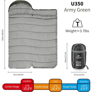 کیسه خواب نیچرهایک مدل U Series Envelope U350