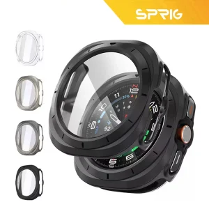 کاور اسپریگ مدل HD PCGLS مناسب برای ساعت هوشمند سامسونگ Galaxy Watch Ultra2 47mm به همراه محافظ صفحه نمایش