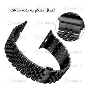 بند آلتیمیت شیلد مدل 5Lux مناسب برای اپل واچ Series 1 Aluminum 42 / Series 2 42mm / Series 3 42mm به همراه کاور