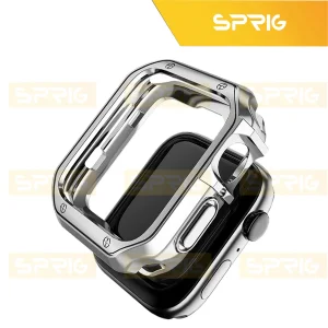 بند اسپریگ مدل Milanese LX Cover مناسب برای اپل واچ سری 4/5/6/7/8/9/Se سایز 40/41 میلی متری به همراه کاور